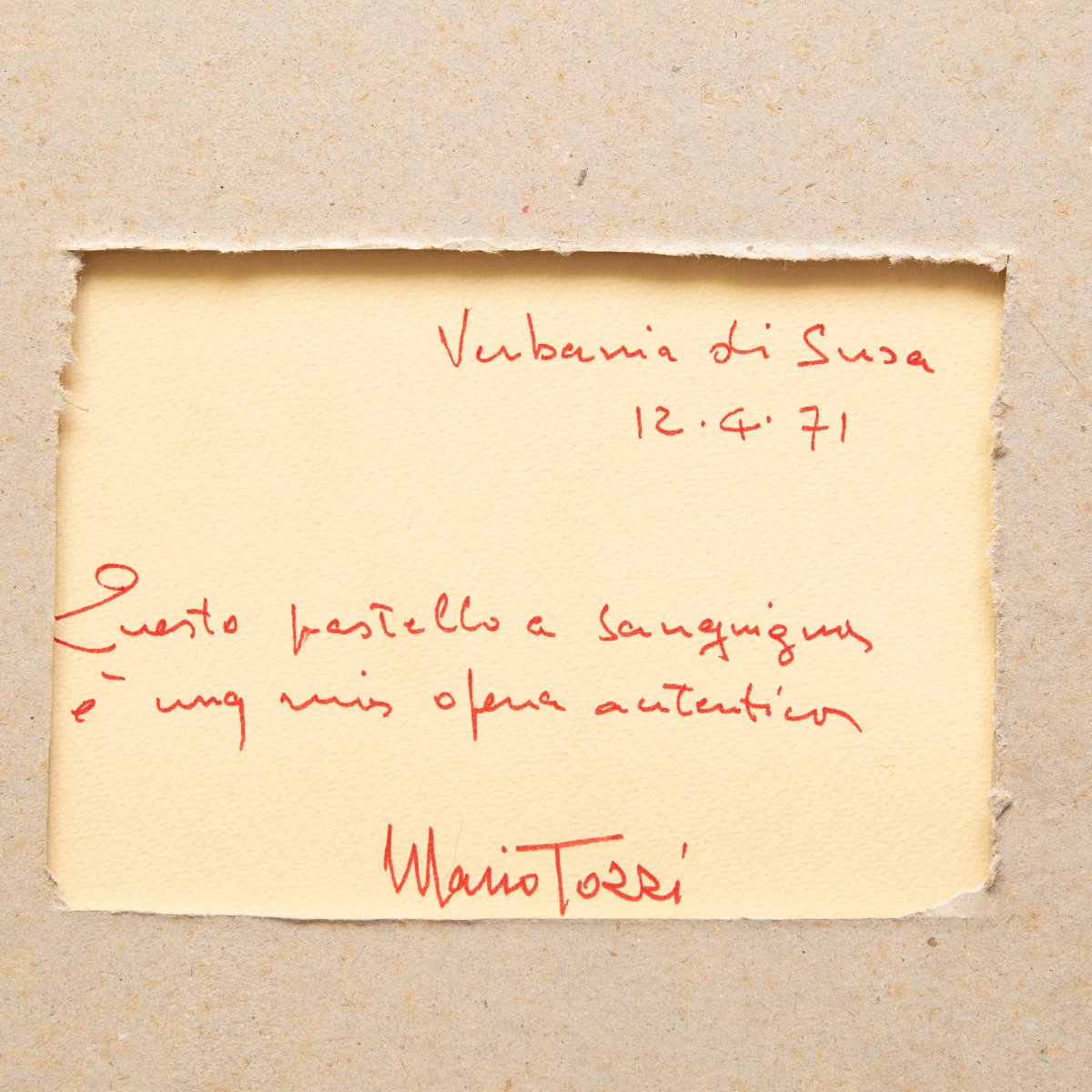 Mario Tozzi, "Profilo e geometrie", 1971-photo-1