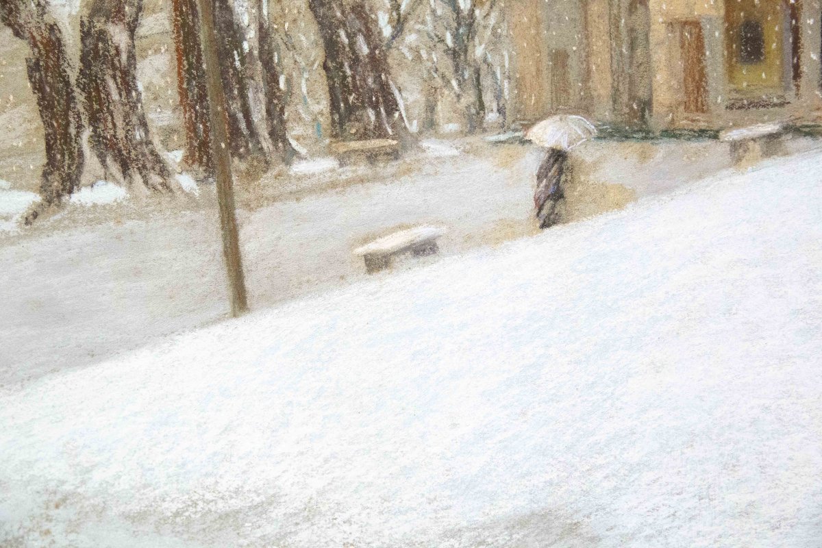 Demetrio Tabacco, "Chiesetta Madonna della neve", firmato, 1936-photo-4