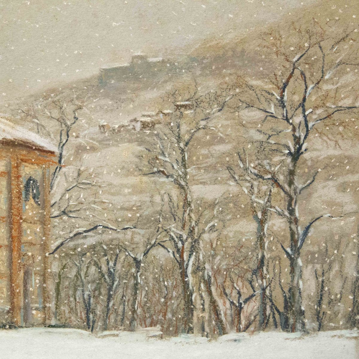 Demetrio Tabacco, "Chiesetta Madonna della neve", firmato, 1936-photo-7