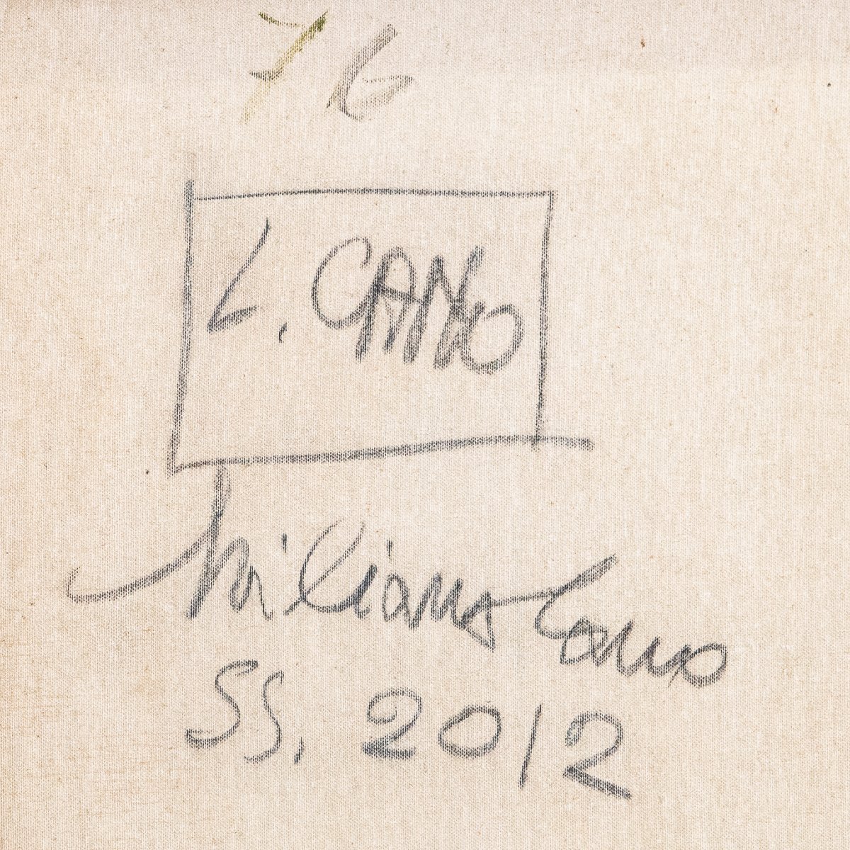 Liliana Cano, olio su tela, "Senza Titolo", firmato, Epoca '900-photo-8