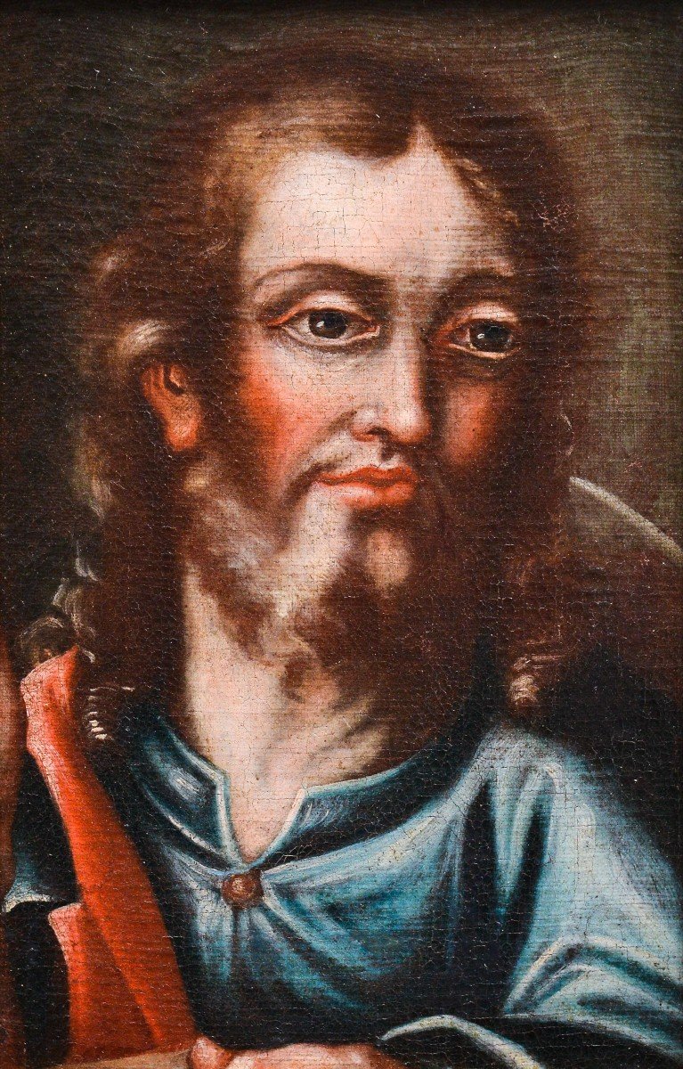 "Christ", huile sur toile du XVIIIe siècle