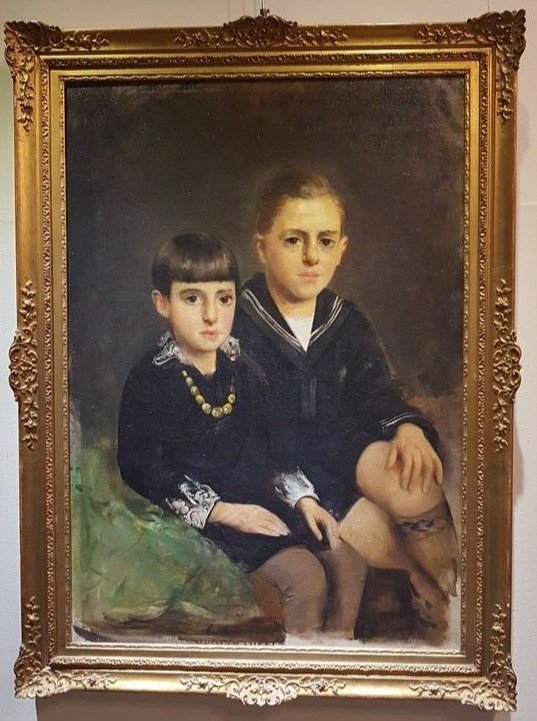 Portrait De Deux Adolescents 
