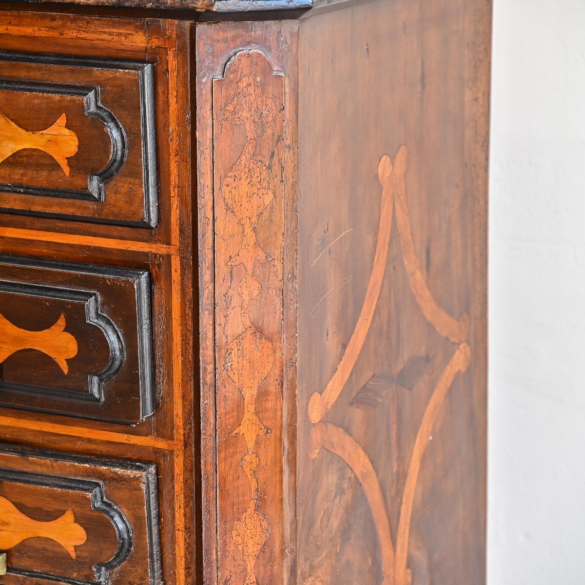 Commode En Bois De Noyer Piémontais 600 -photo-2