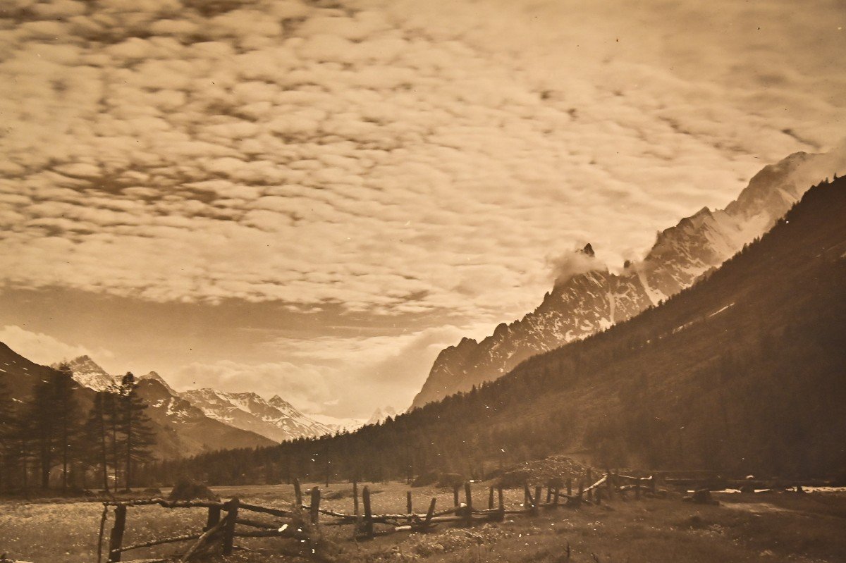 "Courmayeur" Photographie par Vittorio Sella-photo-3