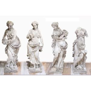 Sculture, "Le quattro stagioni", in graniglia, Anni '30