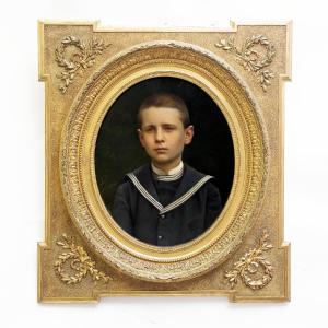 Ritratto di Giovane, olio su tela, Epoca Fine XIX secolo