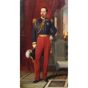 Vincenzo Morani, “Napoleone III”, olio su tela, firmato, 1840