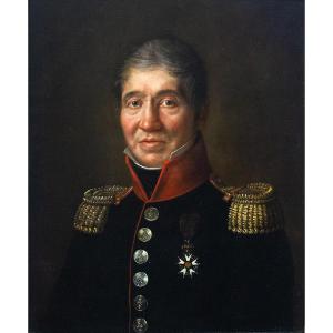 Martin, olio su tela, firmato, “Ufficiale della Legione d’Onore, 1821