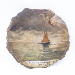 Conchiglia dipinta di Lorenzo Delleani – 1894