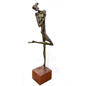 Nuccio Fontanella, "Ballerina, in bronzo, firmato, XX Secolo