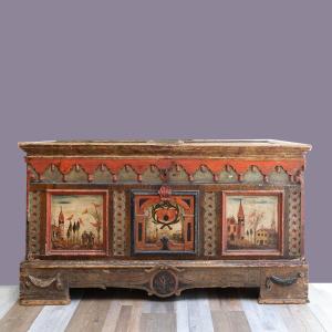 Cassapanca friulana dipinta, Fine '700 Primi '800