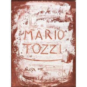 Mario Tozzi, "La Firma", olio su tela, Epoca '900