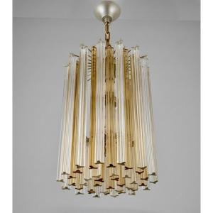 Lampadario di Murano, "in stile" Carlo Scarpa per Venini, Epoca '900