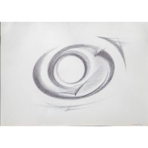 Carmelo Cappello,"opera unica", biro su carta, firmato, 1971