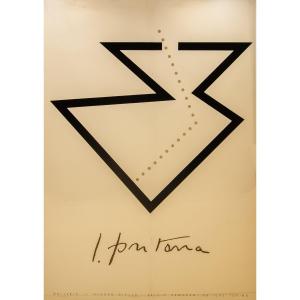 Lucio Fontana, Manifesto Galleria Il Quadro Biella, 1982