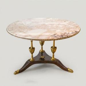 Tavolino da salotto, con piano in marmo, Anni '40