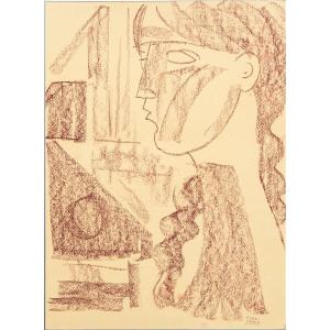 Mario Tozzi, "Profilo e geometrie", 1971