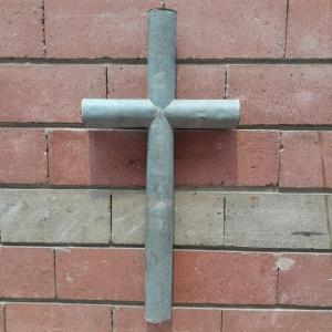 Zinc Processional Cross, Circa 1880