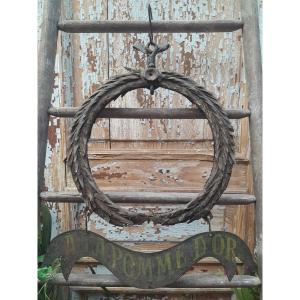 "at The Golden Apple" Sign, 18th Century, Paris, Wrought Iron