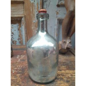 Mercury-blown Glass Bottle, XIXth Century