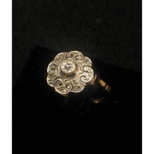 Art Deco Diamond Roses Ring