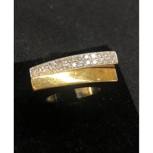 Asymmetrical Diamond Ring