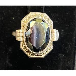Hematite And Marcasite Ring