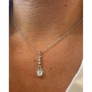 Old Cut Diamond Necklace