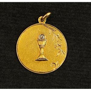 Diamond Rose Communion Medal