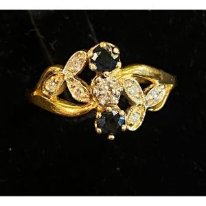 Bague Toi Et Moi saphirs et diamants 