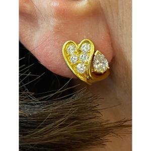 A Pair Of Diamond Earrings