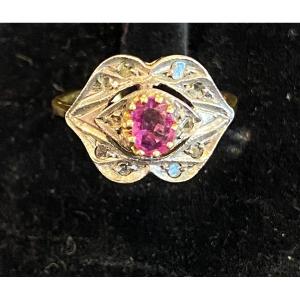 Ruby And Diamond Ring