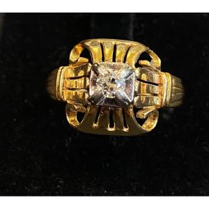Square Diamond Ring 