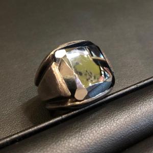 importante Bague Argent hématite
