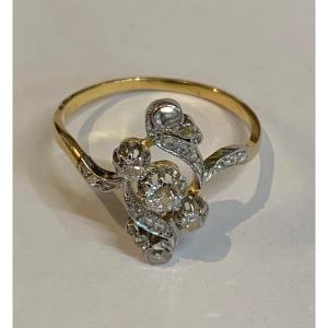 Spiral Diamond Ring