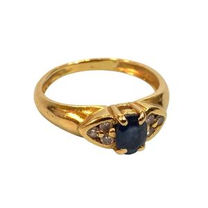 Sapphire Diamond Ring