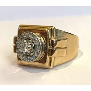 Diamond Roses Tank Ring 