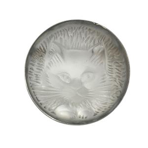 Lalique Cat Brooch