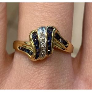 Sapphire And Diamond Ring