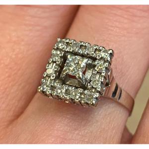 Square Diamond Ring
