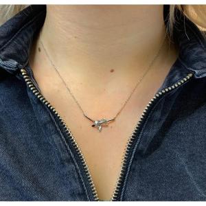 Diamond Knot Necklace