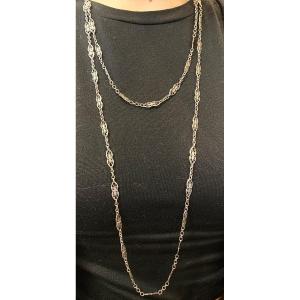 Rhodium-plated Necklace