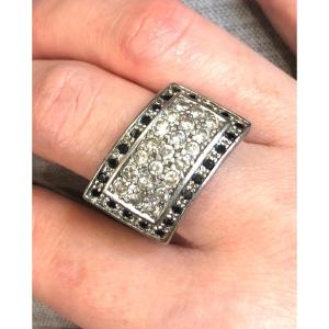 Silver Ring With Relief