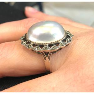 Mabé Pearl Ring
