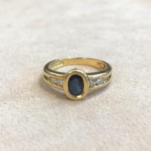 Sapphire And Diamond Ring