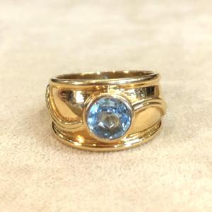 Aquamarine Band Ring