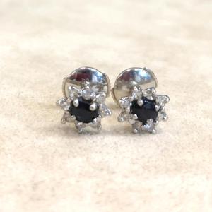 Sapphire And Diamond Earrings