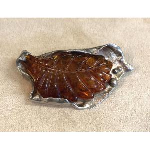Amber Brooch