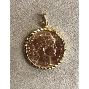 20 Franc Coin Pendant