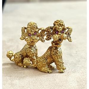 Poodle Brooch 